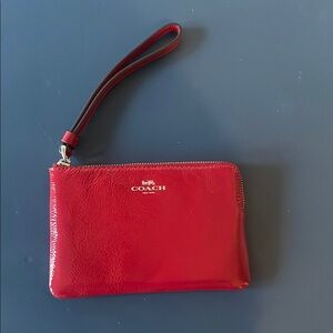 Coach Red Wristlet